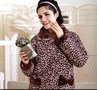 供应魅密妃8833珊瑚绒三层夹棉加厚家居服