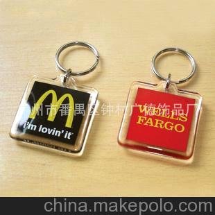 廣州工廠 精美亞克力鑰匙扣 亞克力相框鑰匙扣圖片