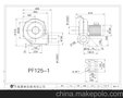 生产小型风机PF125-1 欧冠鼓风机 包装机械专用风机 浙江风机厂