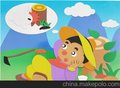 供应黑妞宝贝故事系列玩具 幼儿园贴画