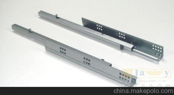 廠家直銷高檔低價家具五金配件三節(jié)緩沖隱藏式滑軌NO.0501圖片