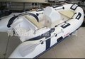 厂家直销豪华实惠型RIB390C充气艇橡皮艇 玻璃钢底壳 总长4米