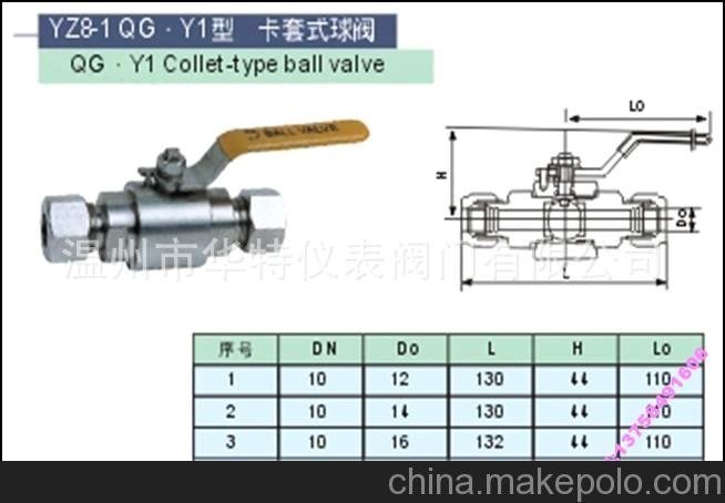 YZ8-3 QG.M1 壓力表球閥 球閥不銹鋼 不銹鋼針型閥 球閥圖片