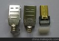 HDMI D TYPE带马口铁连接器