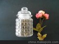 低价现货供应玻璃密封瓶 玻璃茶叶罐 玻璃储物罐 雕花玻璃密封瓶