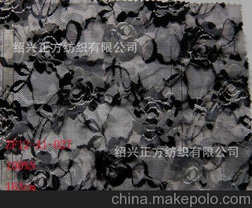 新春夏季熱銷錦綸女裝網布蕾絲面料印花 小批量生產500米起訂圖片