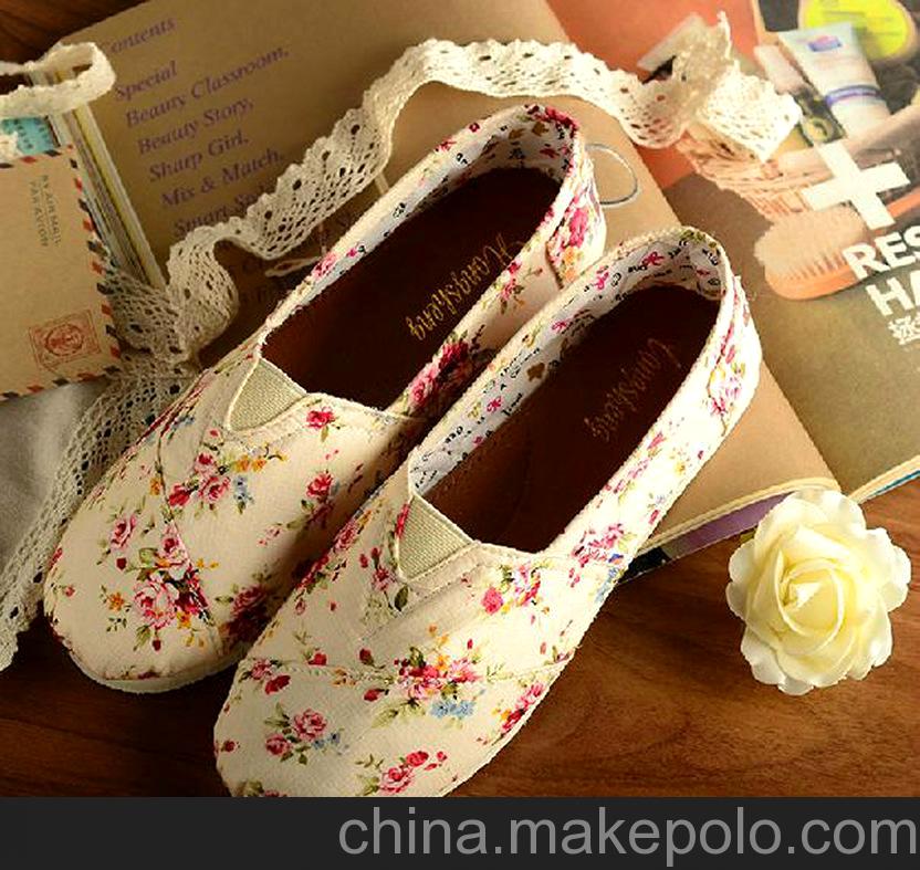 2013新款韓版歐美小翠花帆布懶人鞋一腳蹬平跟單鞋q-18一件代發