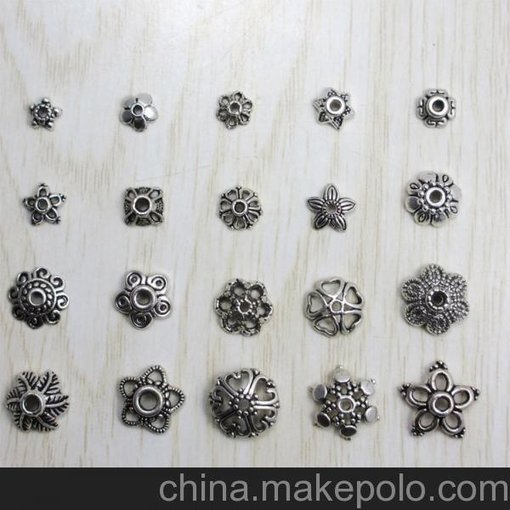 供應(yīng)蒂婭水晶140415001DIY藏銀花托花帽隔片珠托批發(fā)圖片