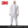 3M 4515白色戴帽连体防护服