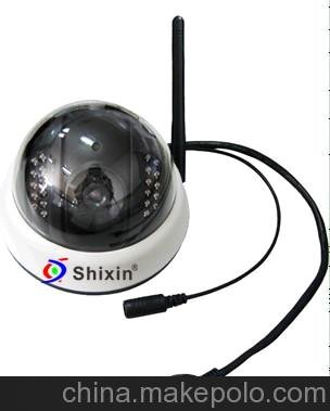 視鑫 IP-02HW 帶無線wifi H.264日夜兩用半球吸頂型網絡攝像機圖片
