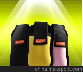 廠家定做出口caseman 手機袋 多功能便攜 可置背包肩帶 潛水料