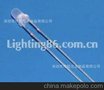 厂家供应LED3MM圆头长脚有边蓝灯/F3高品质雾状蓝光二极管/455-46