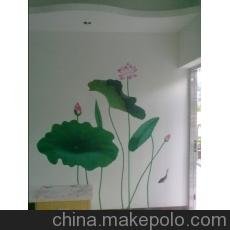 廠家直銷大型舞臺(tái)背景婚慶婚禮室內(nèi)外墻繪壁畫工程圖片