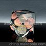 水晶胶内藏摆件，树脂内藏干花，水晶胶内藏地球仪，纸镇奖牌奖杯