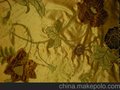 供应绍兴兆丰XH人棉竹节贴布绣绣花平绒沙发布