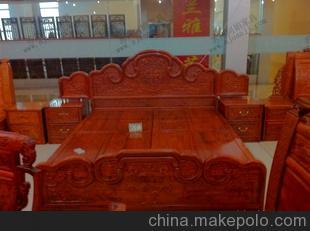 床、实木床、红木床、中式床、双人床、古典家具、明清床BZG-30