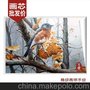 大恒高档纯手绘动物林中双鸟装饰客餐厅墙画壁画油画画芯批发包邮