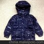 外贸欧美童装 2012秋冬新品蒙扣中童男童时尚羽绒服