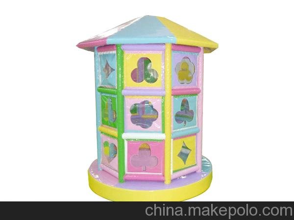 2013新款 兒童 質(zhì)量可愛 批發(fā)定做 電動淘氣堡 旋轉(zhuǎn)地球圖片