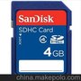 供应SanDisk/闪迪SD卡4GBSanDisk 闪迪 4GBSD卡 相机卡