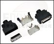 供应其他SCSI 26Pin卡钩弹片式焊线公头,HPCN 26芯连接器接头
