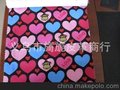 大小爱心和猩猩脑袋组合全棉印花帆布（100米起）