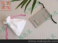 厂家供应拉绳束口仿皮绒布袋 高档环保 丝印LOGO