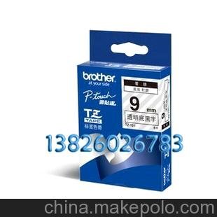 特價(jià)促銷(xiāo)！Brother/兄弟標簽機色帶TZ-121透明底黑字9mm標簽帶圖片