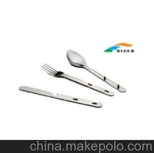 Ryder(萊德）戶外餐具 不銹鋼餐具三件套 刀 勺子
