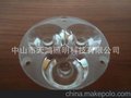 供应大功率led透镜  直径42mm 三合一光面