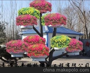花柱/花球 立體組合花盆 墻面垂直綠化圖片