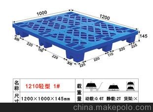 晋江川字货架专用卡板 蓝色地台板