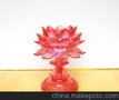 佛莲花灯 供灯 LED七彩水晶亚克力宝莲灯 四色可选/上下七彩