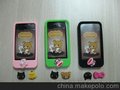 新款 Idock 蘋果4代 iphone4 4S 輕松熊 果果CC 硅膠套 保護殼