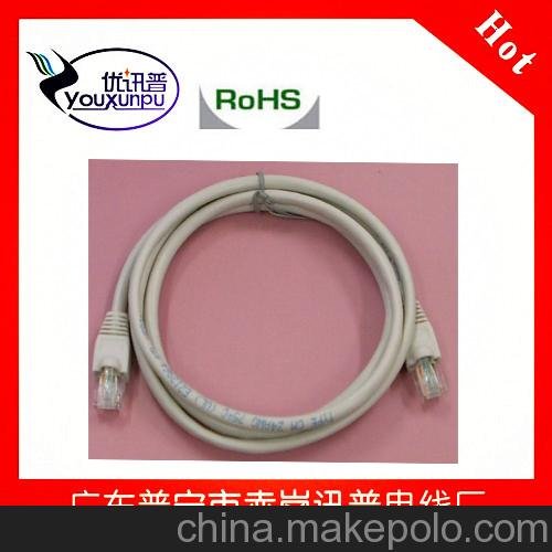 供應非屏蔽6類(lèi)網(wǎng)絡(luò )成品跳線(xiàn) 8p8c 成型跳線(xiàn) 接RJ45水晶頭圖片