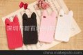 iphone4手机壳 可爱猫耳朵 4S手机壳 猫咪外壳 硅胶套