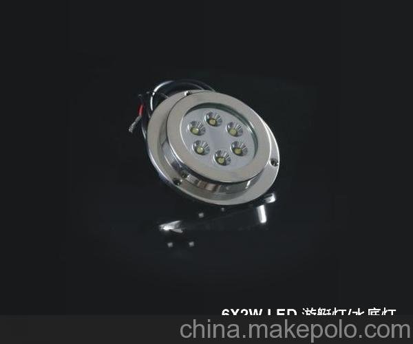 供應(yīng)正遠(yuǎn)100%防水6*1W大功率LED船用水下燈具 船用水底燈圖片