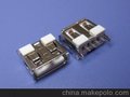 USB A母短体180度 AF10.0mm 卷边