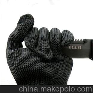 加強(qiáng)型5級(jí)鋼絲防割手套 防切割手套 耐磨手套 戰(zhàn)術(shù)手套抗玻璃劃傷