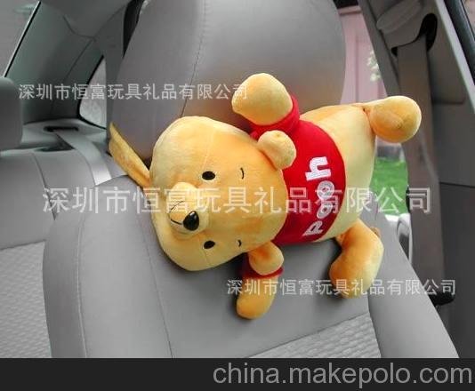 深圳禮品玩具加工 提供抱枕頸枕加工 爬爬熊汽車頸枕 多功能汽品圖片