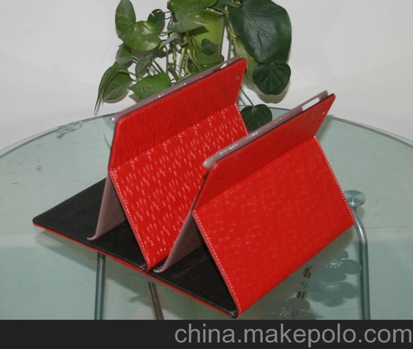ipad 3/4 蛇紋保護(hù)皮套 閃亮編織紋皮套 三檔位支架 平板IPAD2圖片