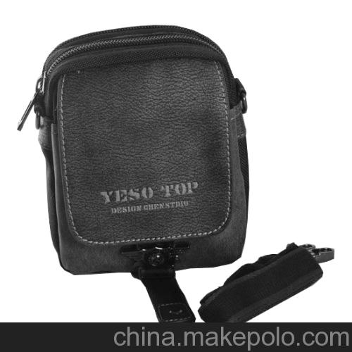 YESO戶外大師斑紋皮風(fēng)格休閑單肩背包/腰包 時(shí)尚潮流腰包