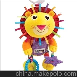 嬰兒玩具/美國拉馬澤Lamaze獅子多觸感多功能車床掛
