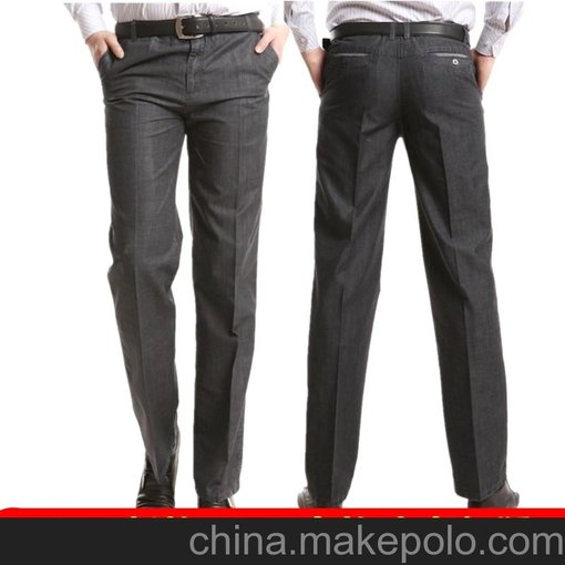 西褲商務(wù)休閑褲男褲子常熟服裝西裝褲男裝一件代發(fā)免費(fèi)代理直筒褲圖片