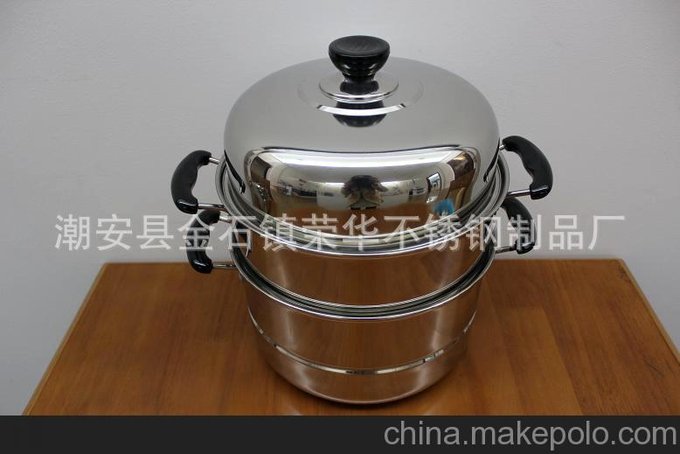 批發(fā)不銹鋼二層直角蒸鍋圖片
