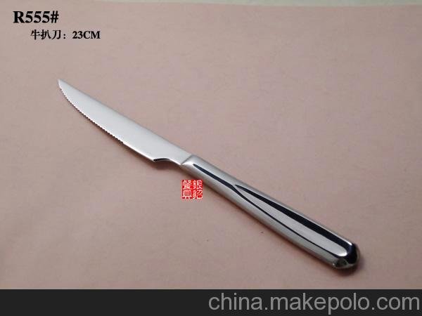 供應(yīng)意大利卡布里餐廳專用銀貂西餐刀叉 各種新穎款式牛扒刀圖片