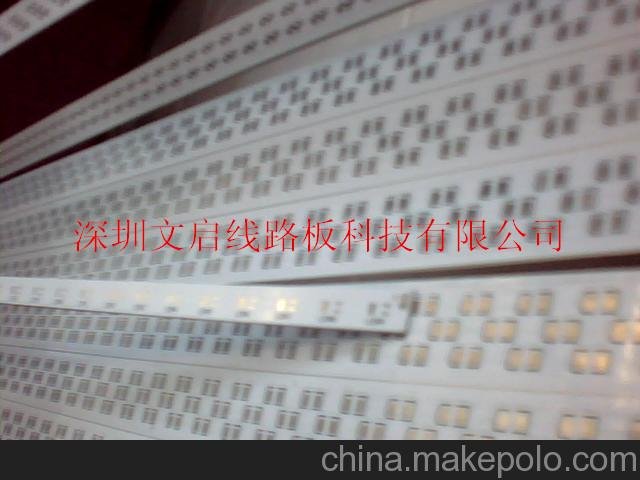 深圳文啟熱銷2835 3014硬燈條PCB線路板圖片