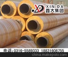 玻璃鋼溫泉管道 聚氨酯保溫材料圖片