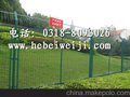 供应伟吉框架护栏网专业生产勾花栏拦网