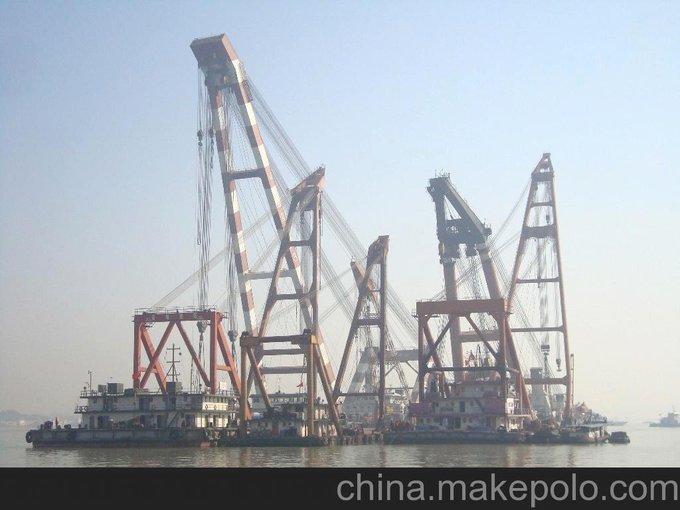 承接大件吊裝工程 浮吊租賃圖片